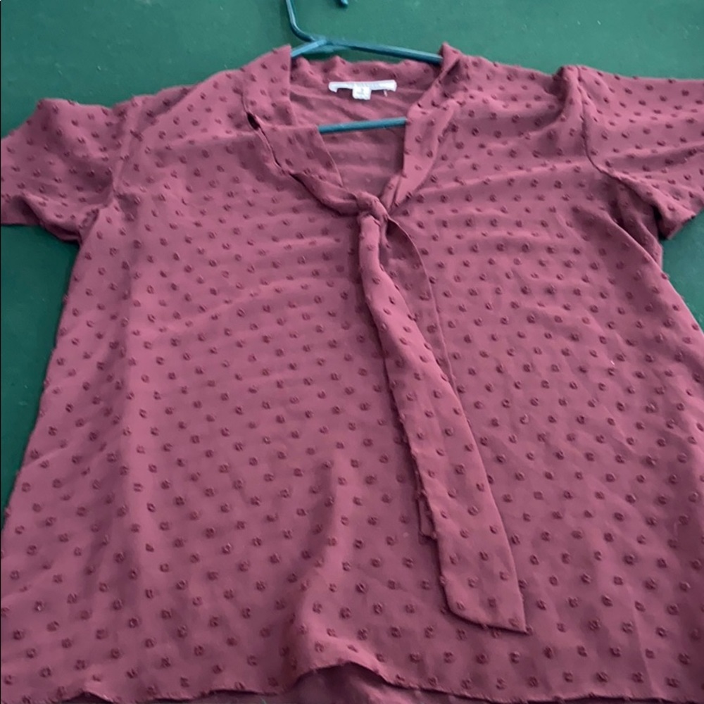 Short sleeve Swiss dot blouse BBDAKOTA